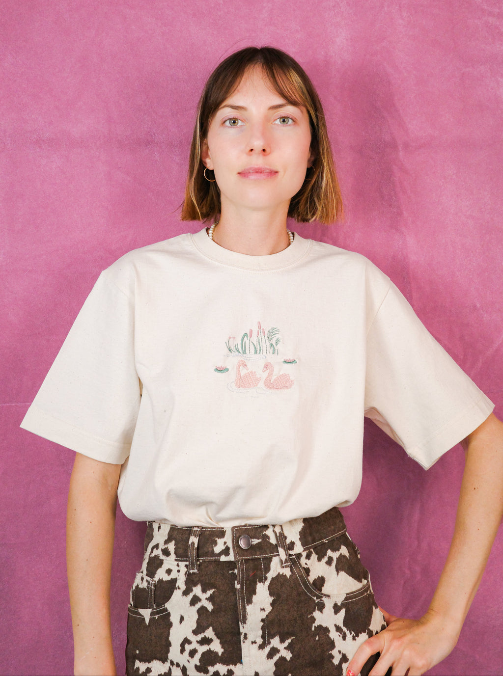 T-shirt 'Chubster' z parą Łabędzi