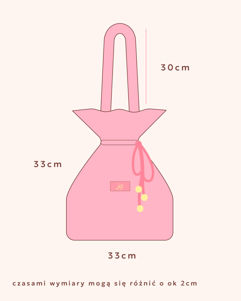 Torebka Candy Baga w koniki