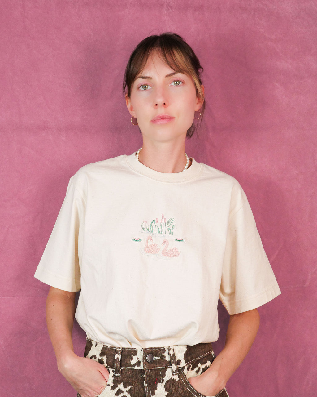 T-shirt 'Chubster' z parą Łabędzi